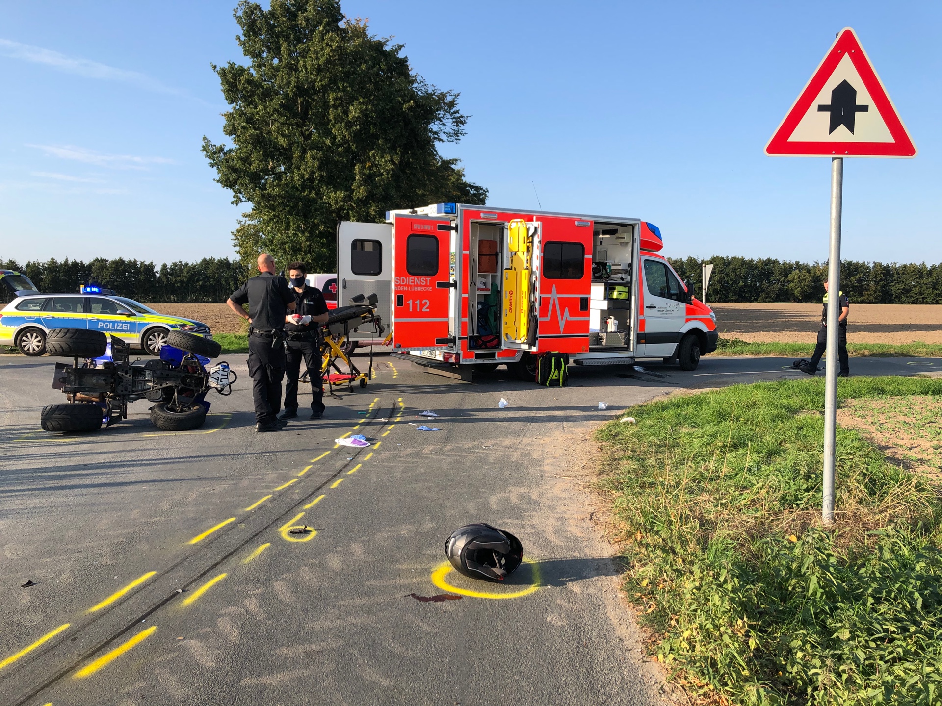 Quadfahrer Bei Unfall In Bad Essen Lebensgefahrlich Verletzt Osna Live